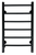 Полотенцесушитель Grois Laura GR-131 400×700 П6 black mat (подключение левое) #1