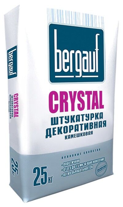 Штукатурка декоративная Crystal морозоустойчивая Bergauf