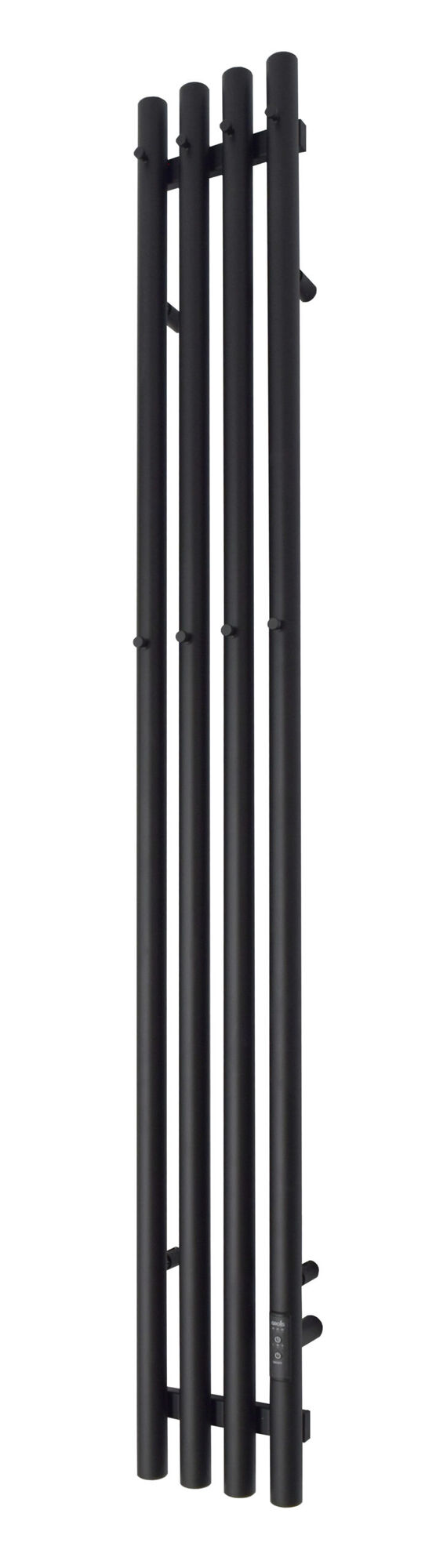 Полотенцесушитель Grois Quartet GR-135 180×1500 black mat Ф32 (подключение правое)