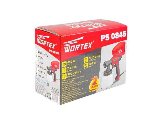 Краскораспылитель электрический WORTEX PS 0845 8