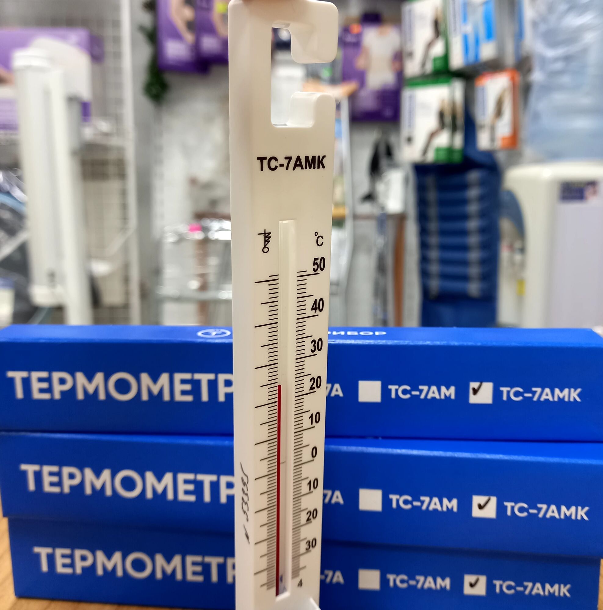 Термометр ТС-7 АМК (-35 +50) для холод.камер с поверкой Россия