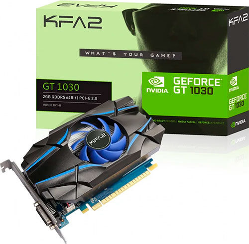 Видеокарта KFA2 GeForce GT1030 2GB D5 (30NPH4HVQ4SK)