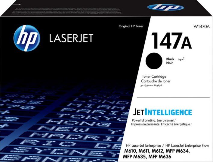 Картридж лазерный HP 147A W1470A черный (10500стр.) для LaserJet M610dn