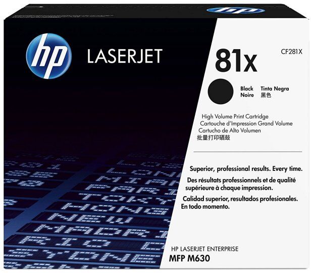 Картридж лазерный HP 81X CF281X черный (25000стр.) для LJ Pro M630dn/f/h/z