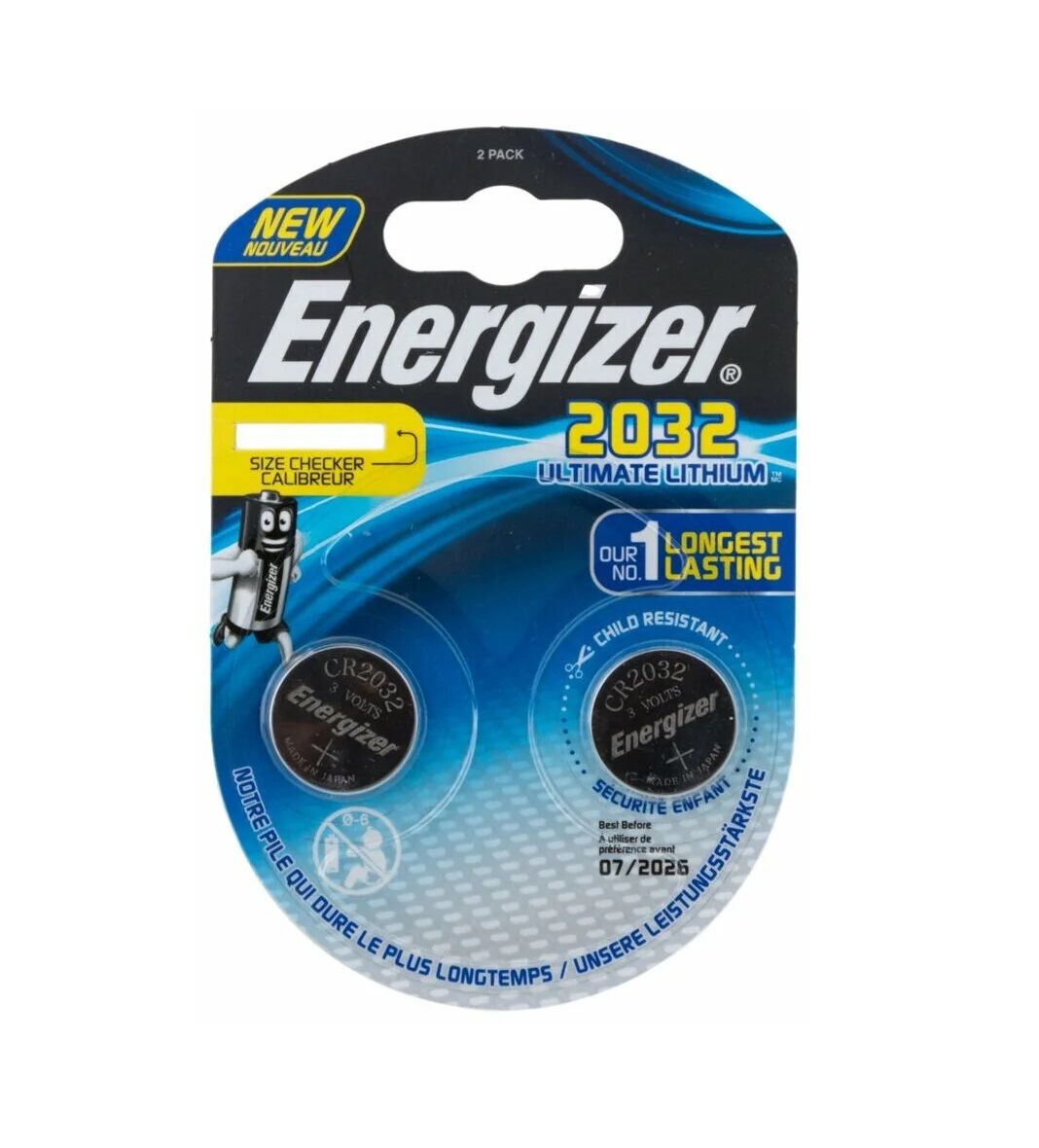 Элемент питания CR 2032 Energizer Ultimate Lithium BL-2