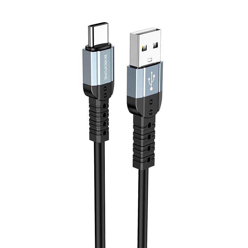 USB кабель шт.USB (A) - шт.Type-C "Borofone" BX64, 3,0А, 1.0м, чёрный 2