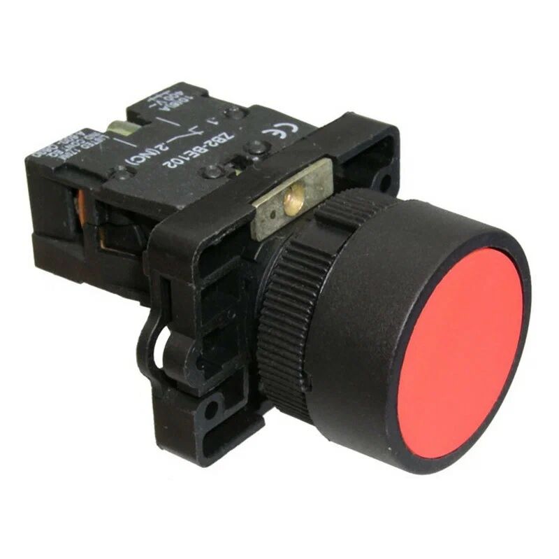 Выключатель-кнопка без фиксации "Стоп" серии LXA2 (3SA5) 3A D=30мм on-(off), красный