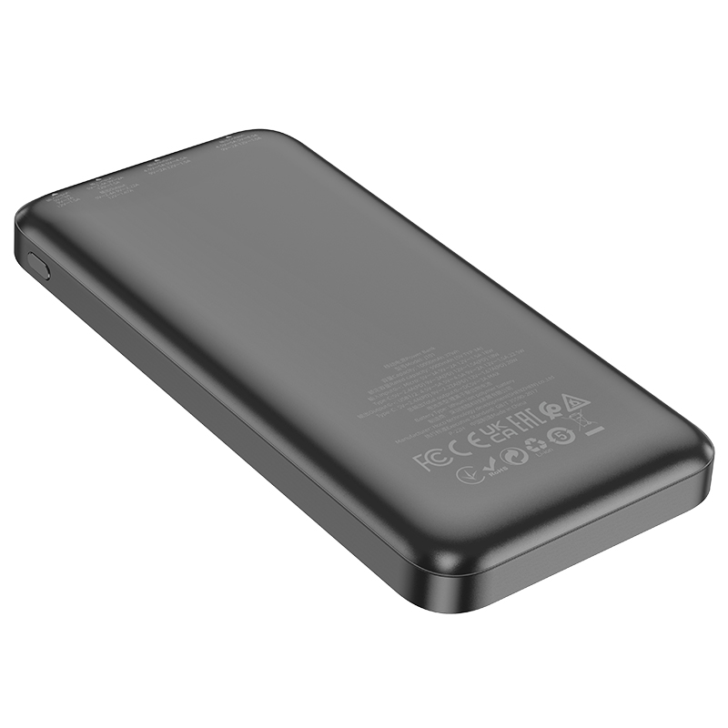 Портативный аккумулятор 10000mAh 2гн.USB 5V, 3,0A Type-C J101, чёрный "Hoco" 3
