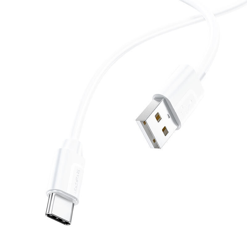 USB кабель шт.USB (A) - шт.Type-C "Borofone" BX55, 3,0А, 1.0м, белый 1