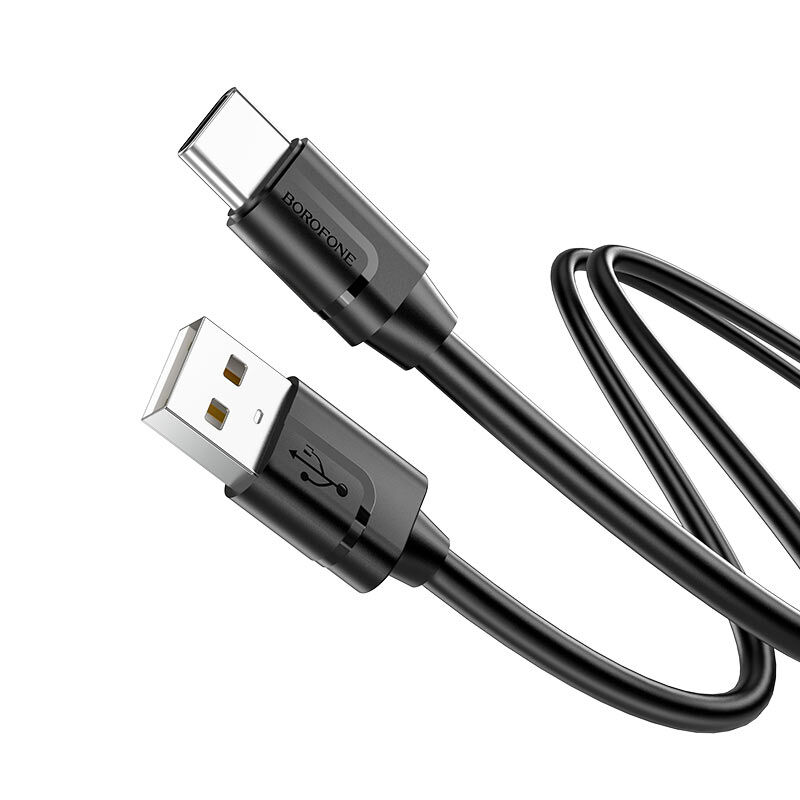 USB кабель шт.USB (A) - шт.Type-C "Borofone" BX55, 3.0А, 1.0м, черный 2