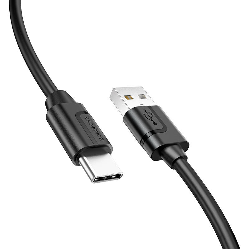 USB кабель шт.USB (A) - шт.Type-C "Borofone" BX55, 3.0А, 1.0м, черный 3