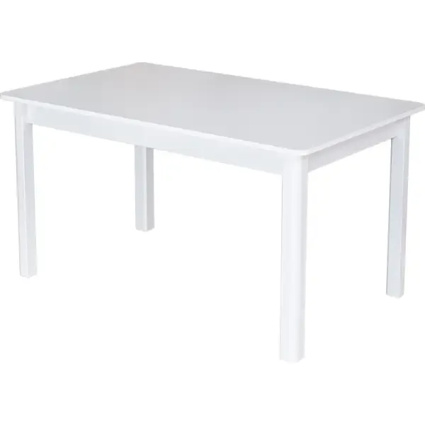 Кухонный стол прямоугольный Домотека Альфа 140x75x85 см ЛДСП цвет белый