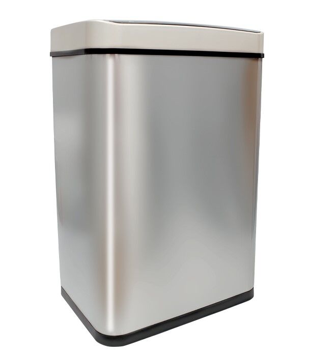 SARAYA 98360 Сенсорная металлическая корзина для мусора, объем 60 л (серебристый цвет) SLD-18-60 L silver