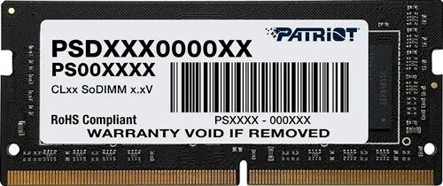 Оперативная память Patriot SO-DIMM DDR4 16GB 3200MHz Signature Line (PSD416G320081S)