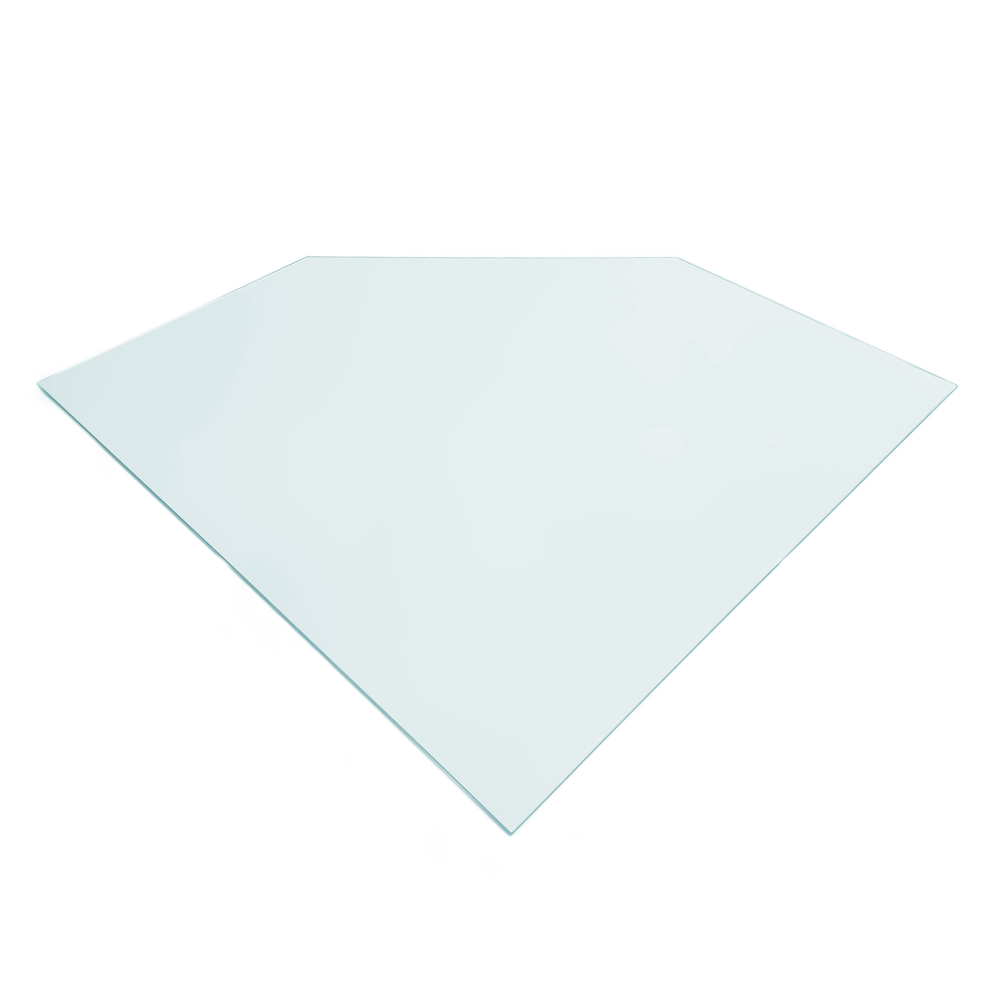 Supra Стеклянная прямоугольная пластина на пол, со срезанным углом (Supra)