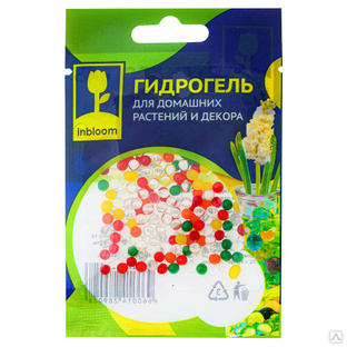 INBLOOM Гидрогель для домашних растений и декора "Шарики Разноцветные", полимерный материал #1