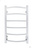 Полотенцесушитель Санприз Классик П6 400X700 белый матовый (подключение универсальное) #1