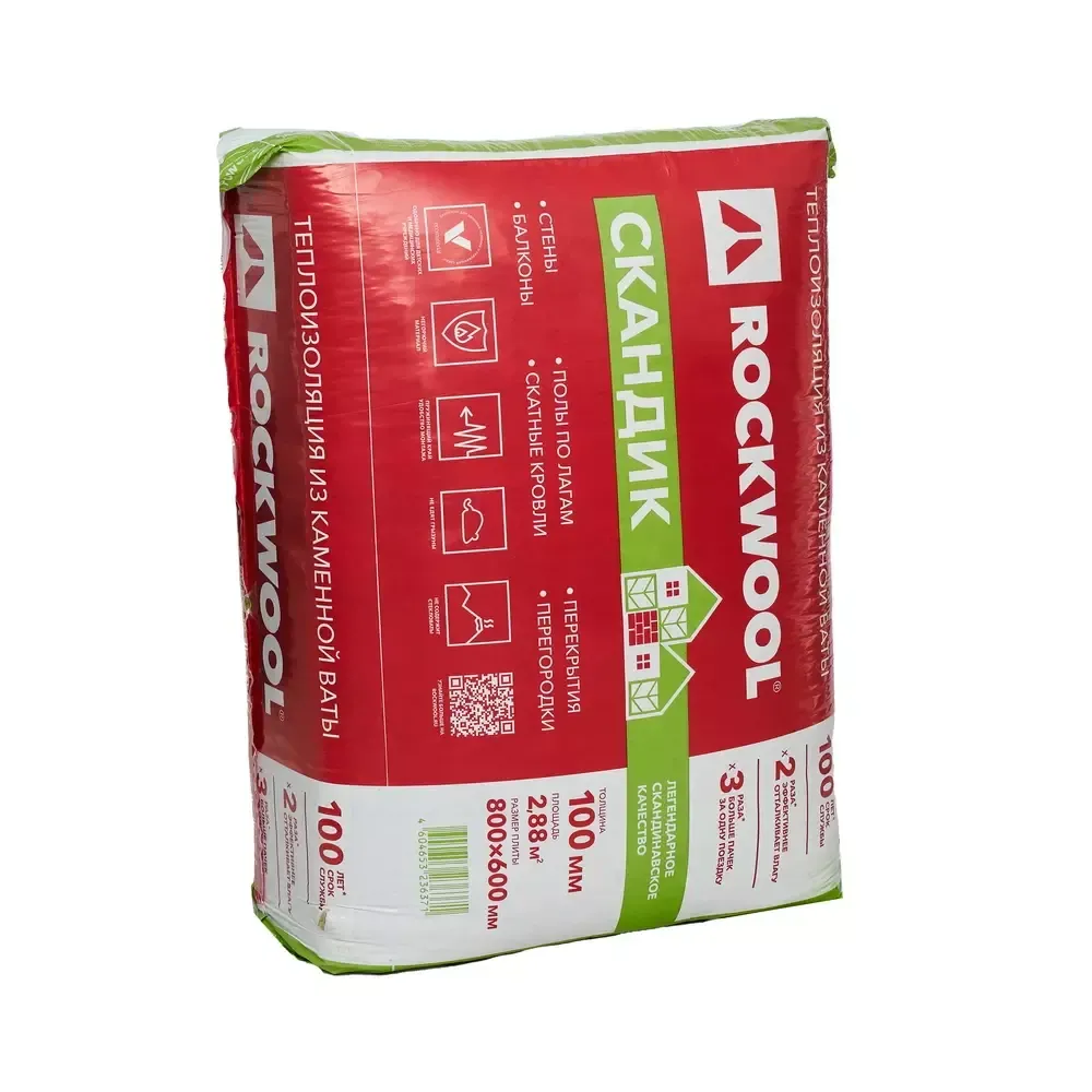 Теплоизоляционные плиты Rockwool в РОССИИ по выгодной цене - купить на  Пульсе цен