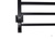 Полотенцесушитель Санприз Квадро П6 400X600 черный матовый (подключение универсальное) #3