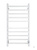 Полотенцесушитель Санприз Контур П10 500X1000 белый матовый (подключение универсальное) #1