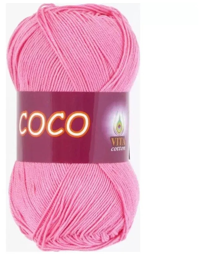 COCO розовый,Мерсенизированный хлопок 100 %,240 м/50 гр