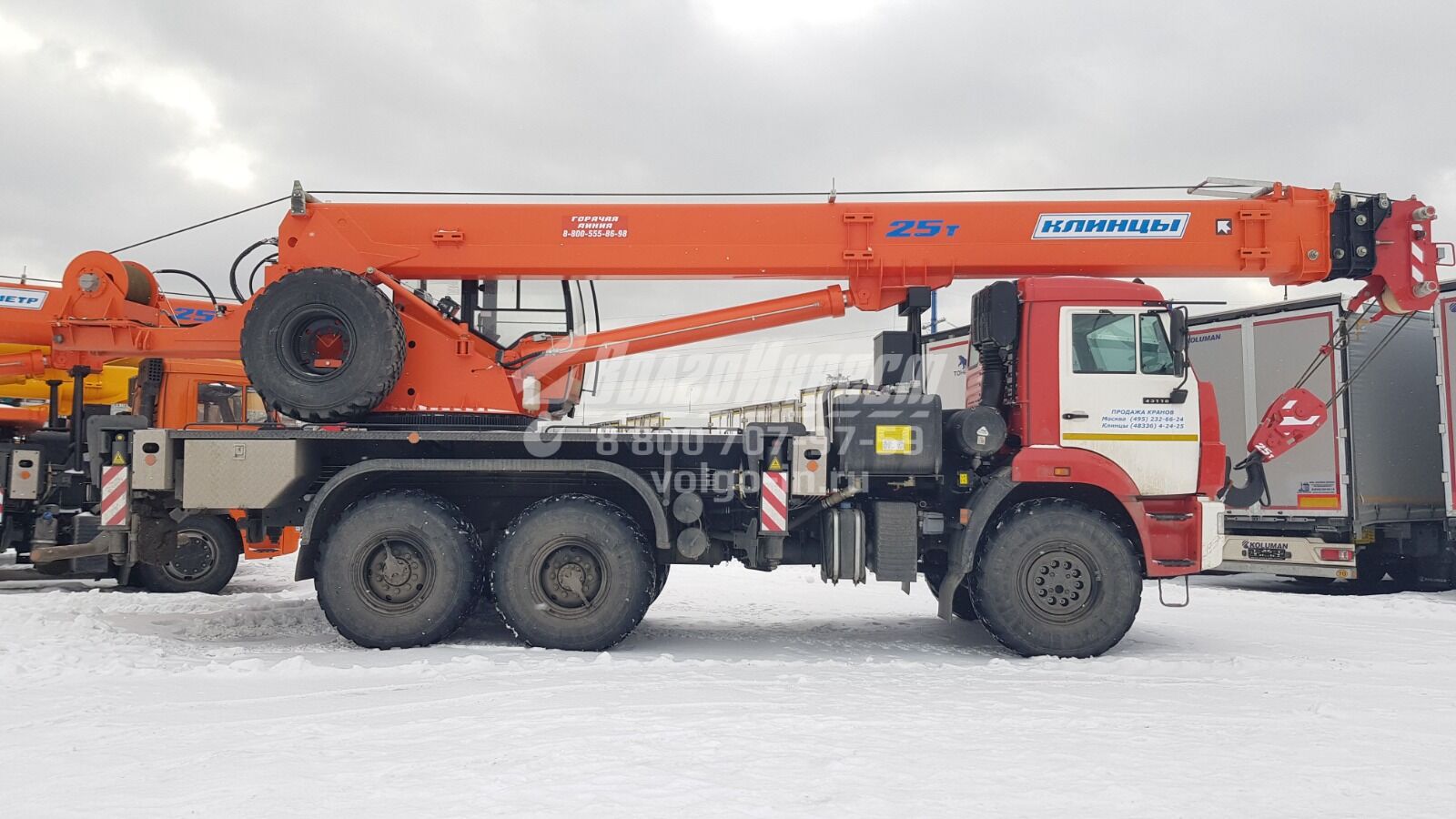 Автокран 25 т Клинцы КС 55713-5К-1 Камаз, цена в Москве от компании  Автокраны Волгоинвест и КМУ Спецтехника