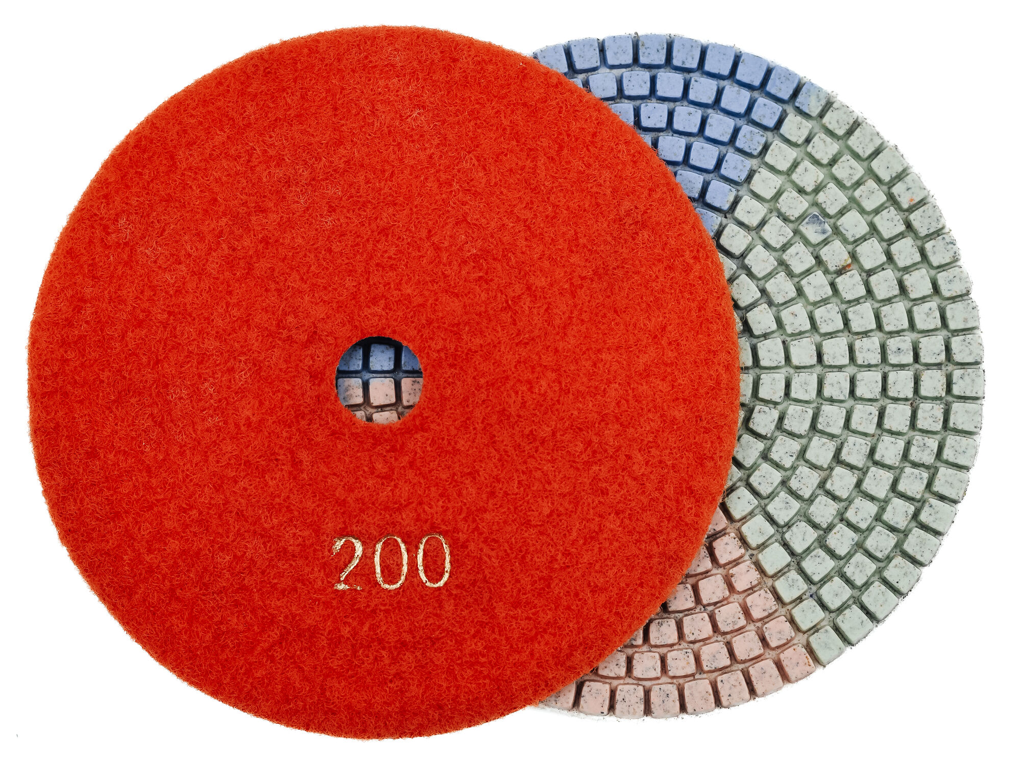 Алмазные гибкие диски № 200 Ø 125 "3color" c водяным охлаждением 1 шт