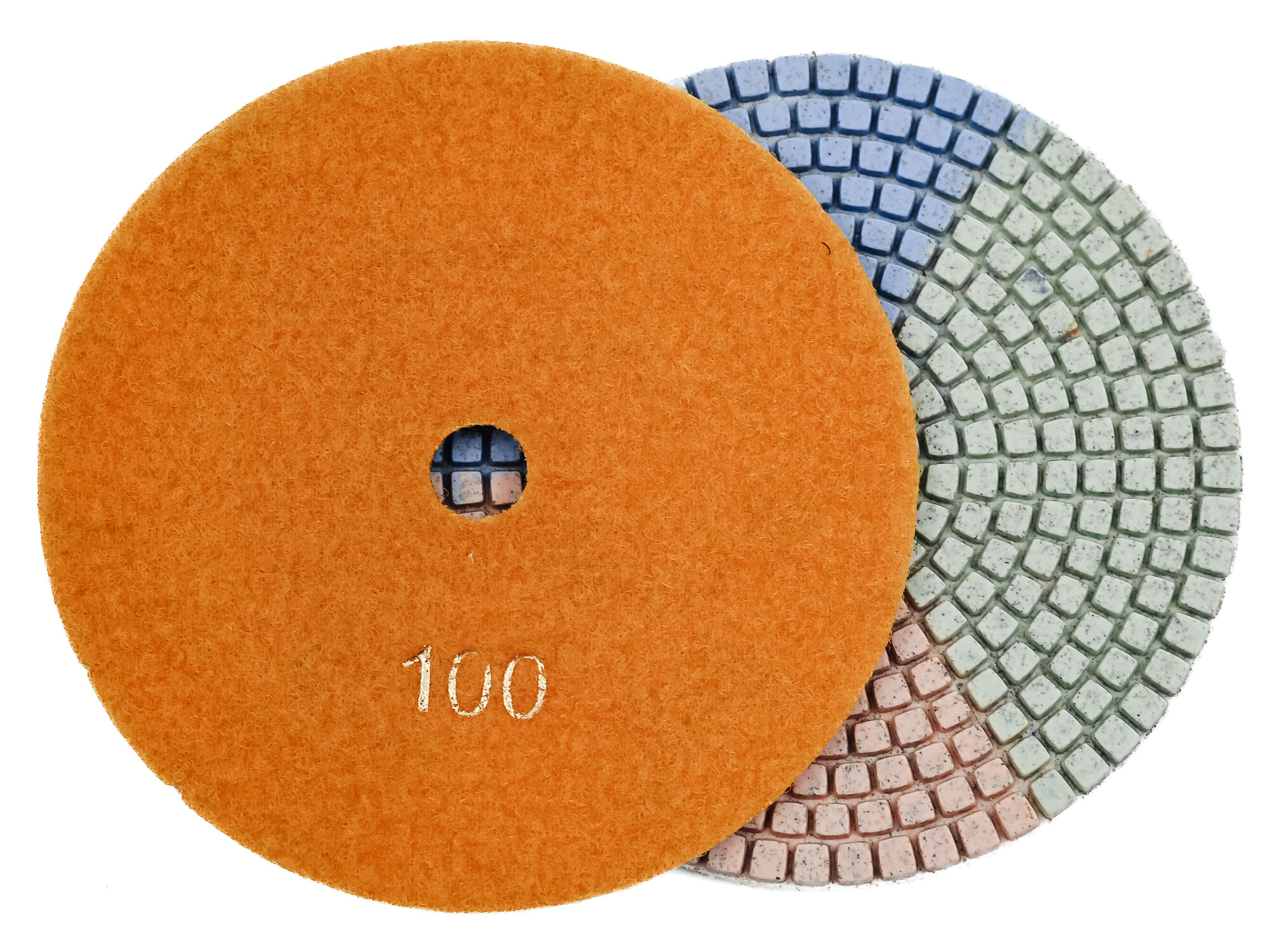 Алмазные гибкие диски № 100, Ø 125 "3color" c водяным охлаждением 1 шт