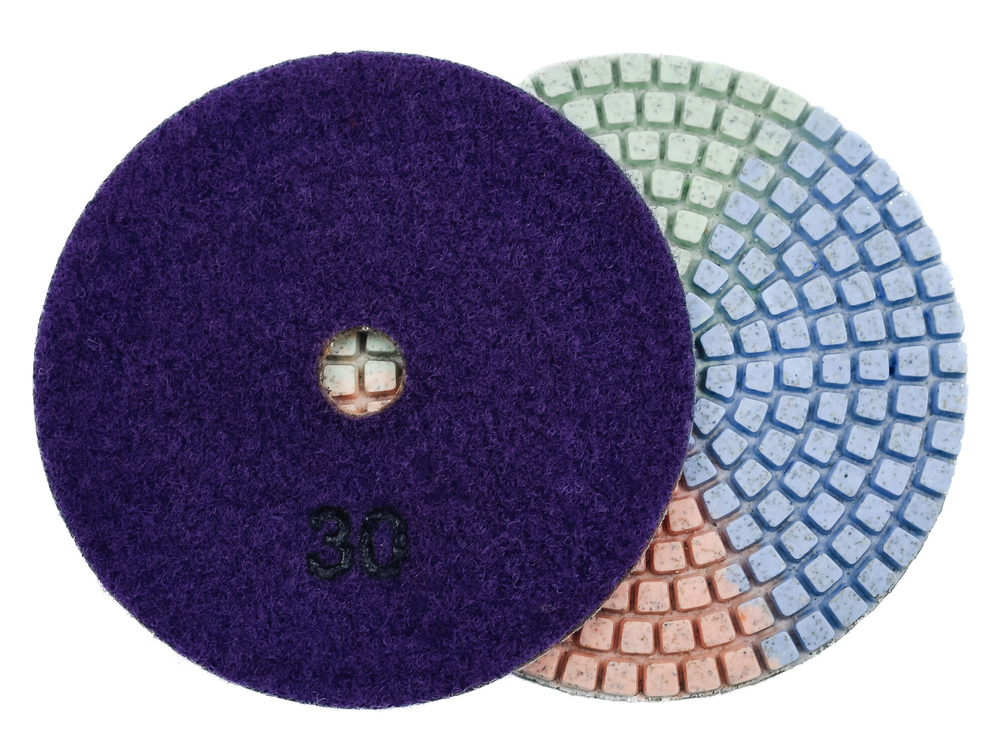 Алмазные гибкие диски № 30 Ø 125 "3color" c водяным охлаждением 1 шт