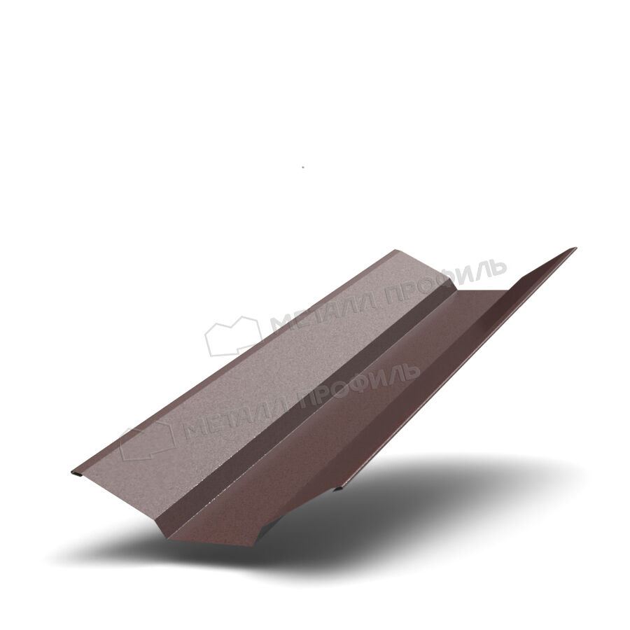 Планка ендовы верхняя 76х76х2000 (VikingMP E-8019 Серо-коричневая-0.5)