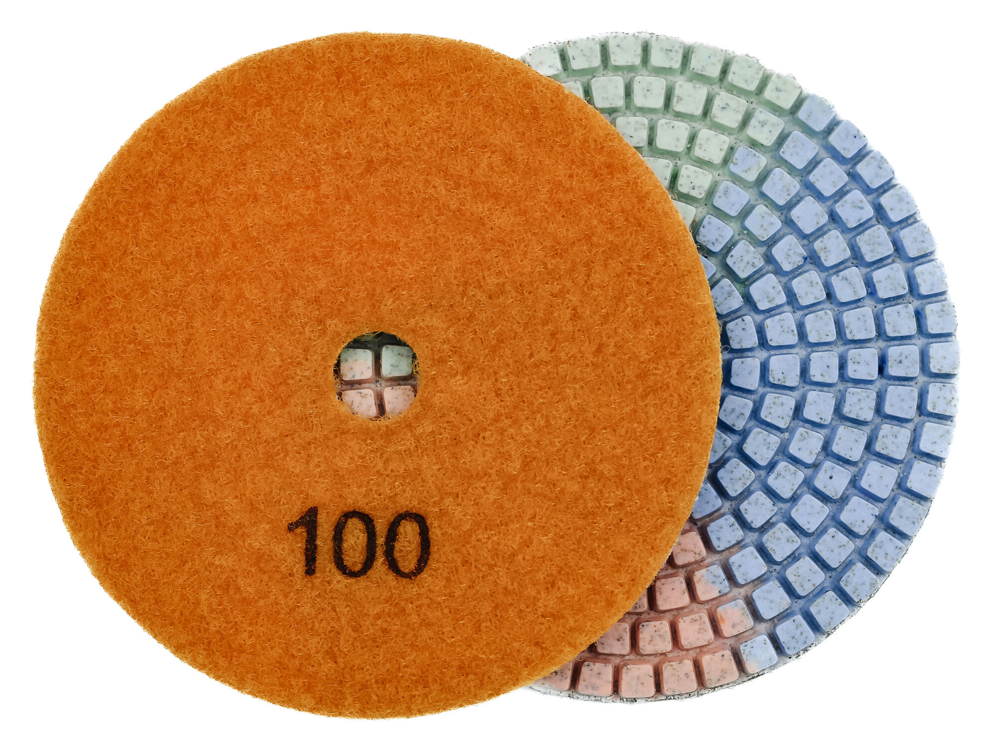Алмазные гибкие диски № 100 Ø 100 "3color" c водяным охлаждением 1 шт