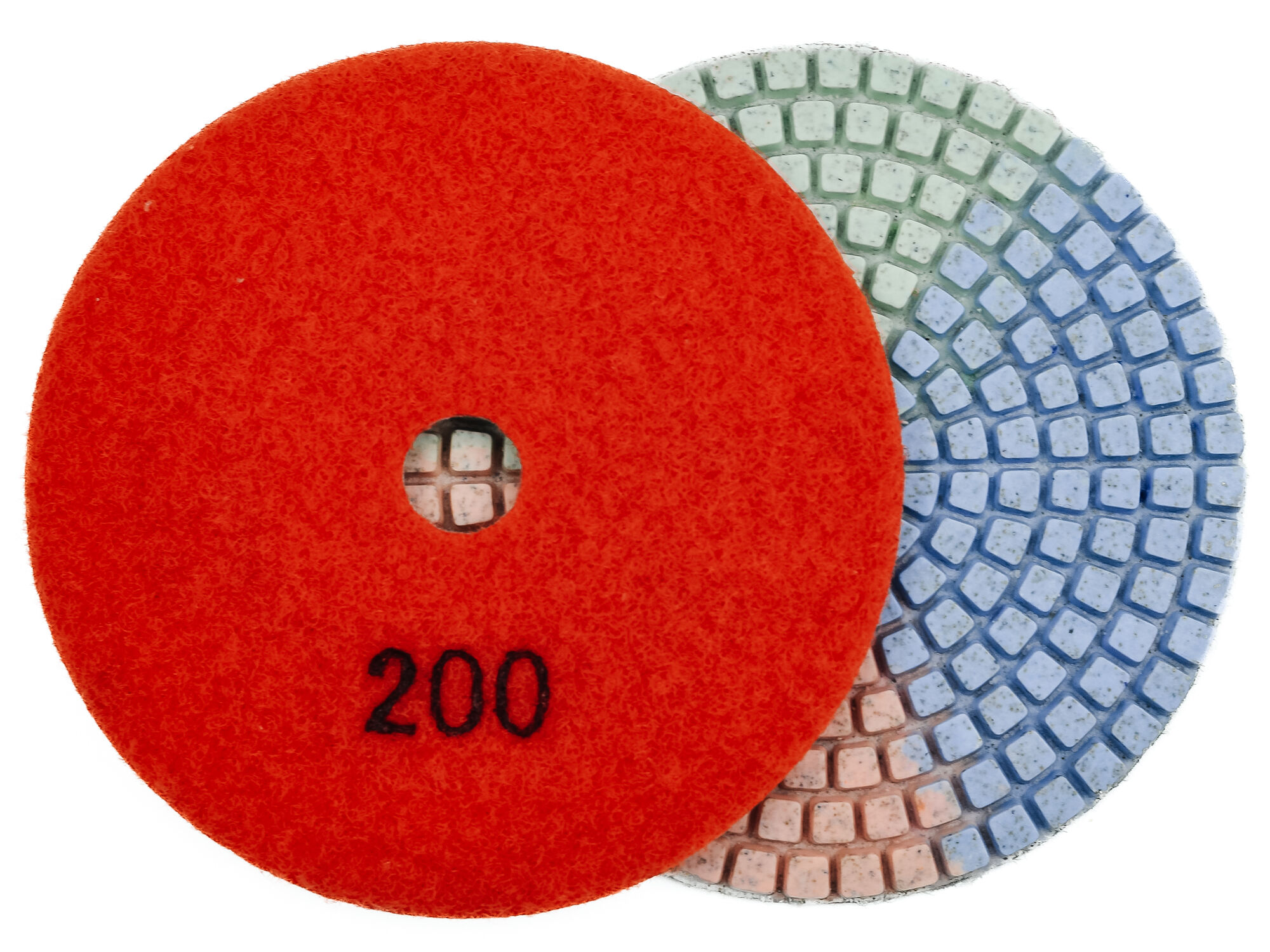Алмазные гибкие диски № 200 Ø 100 "3color" c водяным охлаждением 1 шт