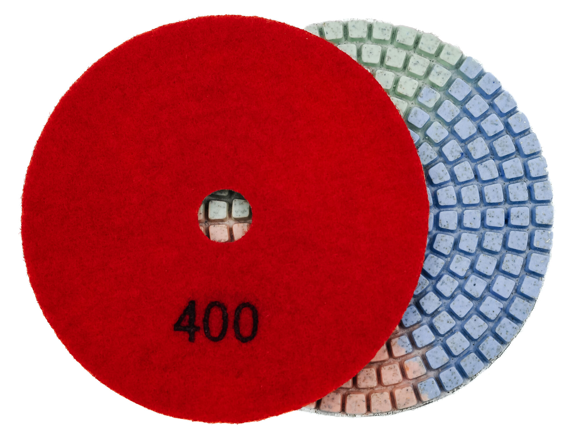 Алмазные гибкие диски № 400 Ø 100 "3color" c водяным охлаждением 1 шт