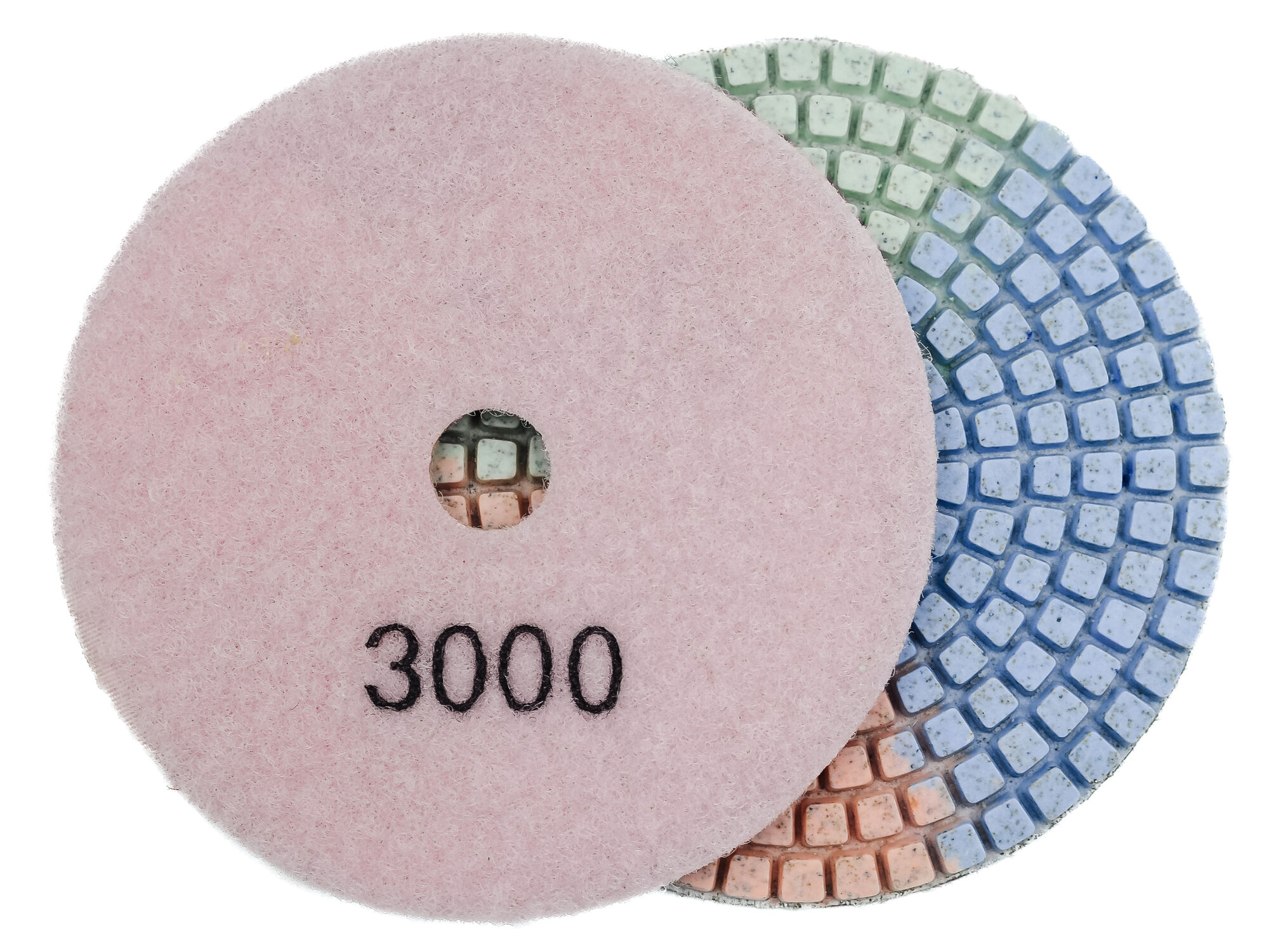 Алмазные гибкие диски № 3000 Ø 100 "3color" c водяным охлаждением 1 шт