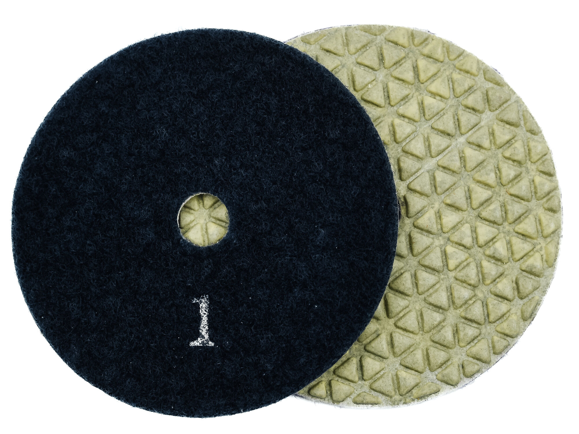 Алмазные гибкие шлифовальные диски № 1 Ø 100 сухие "треугольники" 5 номеров 1 шт