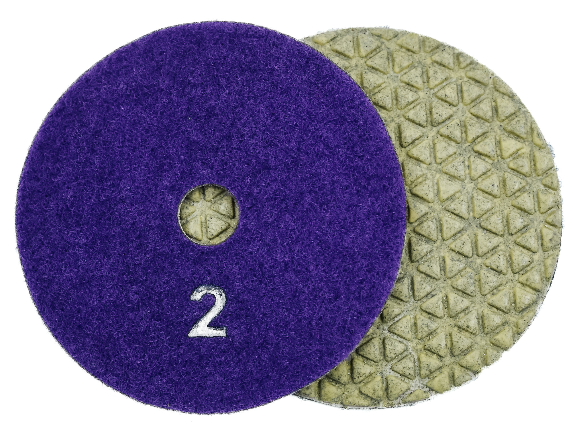 Алмазные гибкие шлифовальные диски № 2 Ø 100 сухие "треугольники" 5 номеров 1 шт