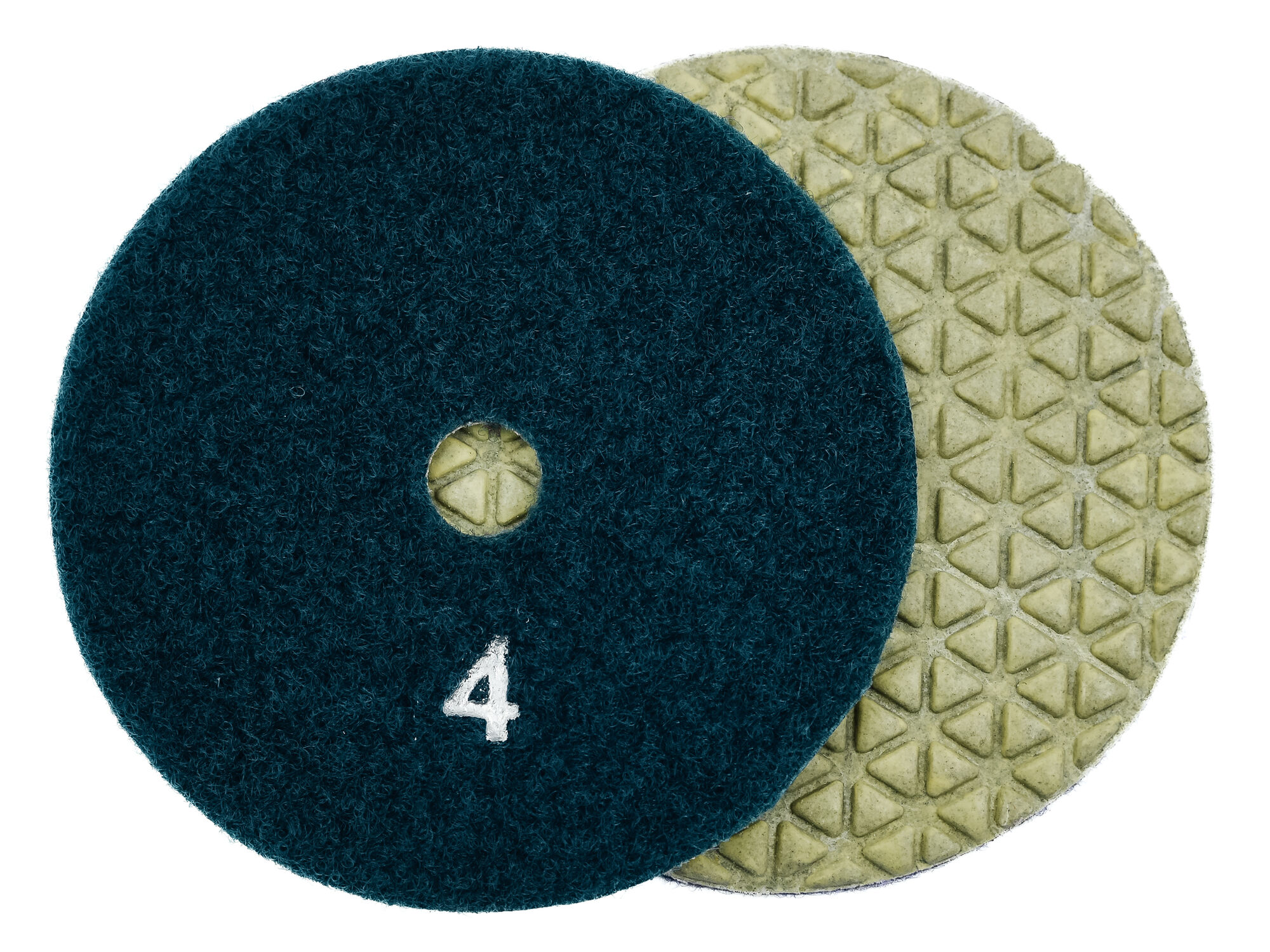 Алмазные гибкие шлифовальные диски № 4 Ø 100 сухие "треугольники" 5 номеров 1 шт
