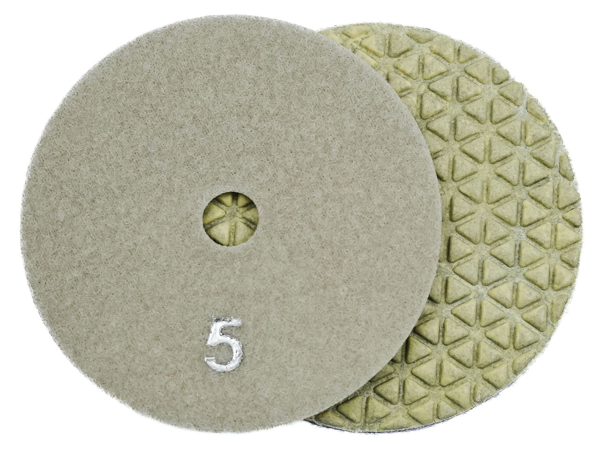 Алмазные гибкие шлифовальные диски № 5 Ø 100 сухие "треугольники" 5 номеров 1 шт