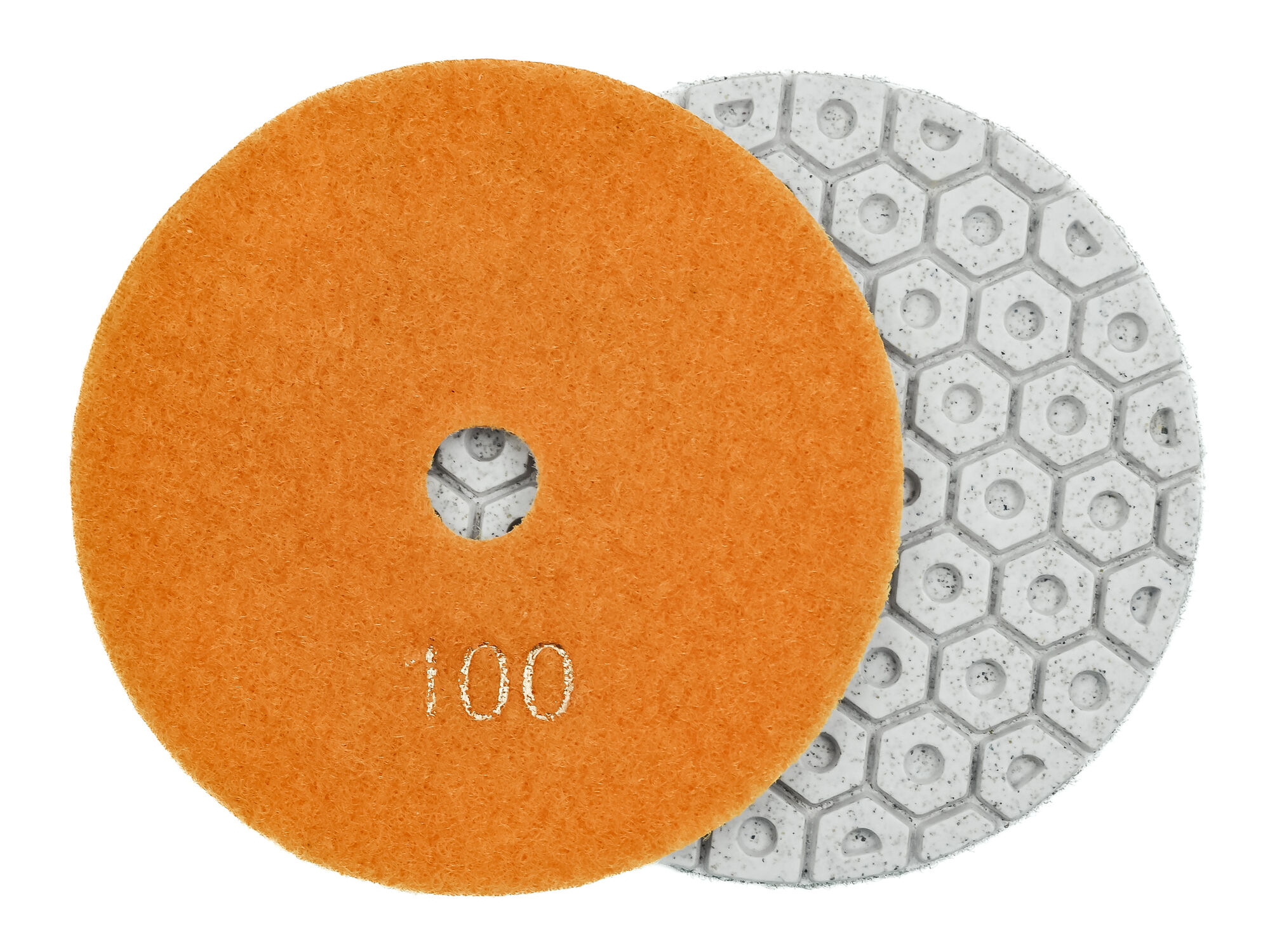 Алмазные гибкие диски "гайки" № 100 ф100, c водяным охлаждением 7 номеров, 1 шт