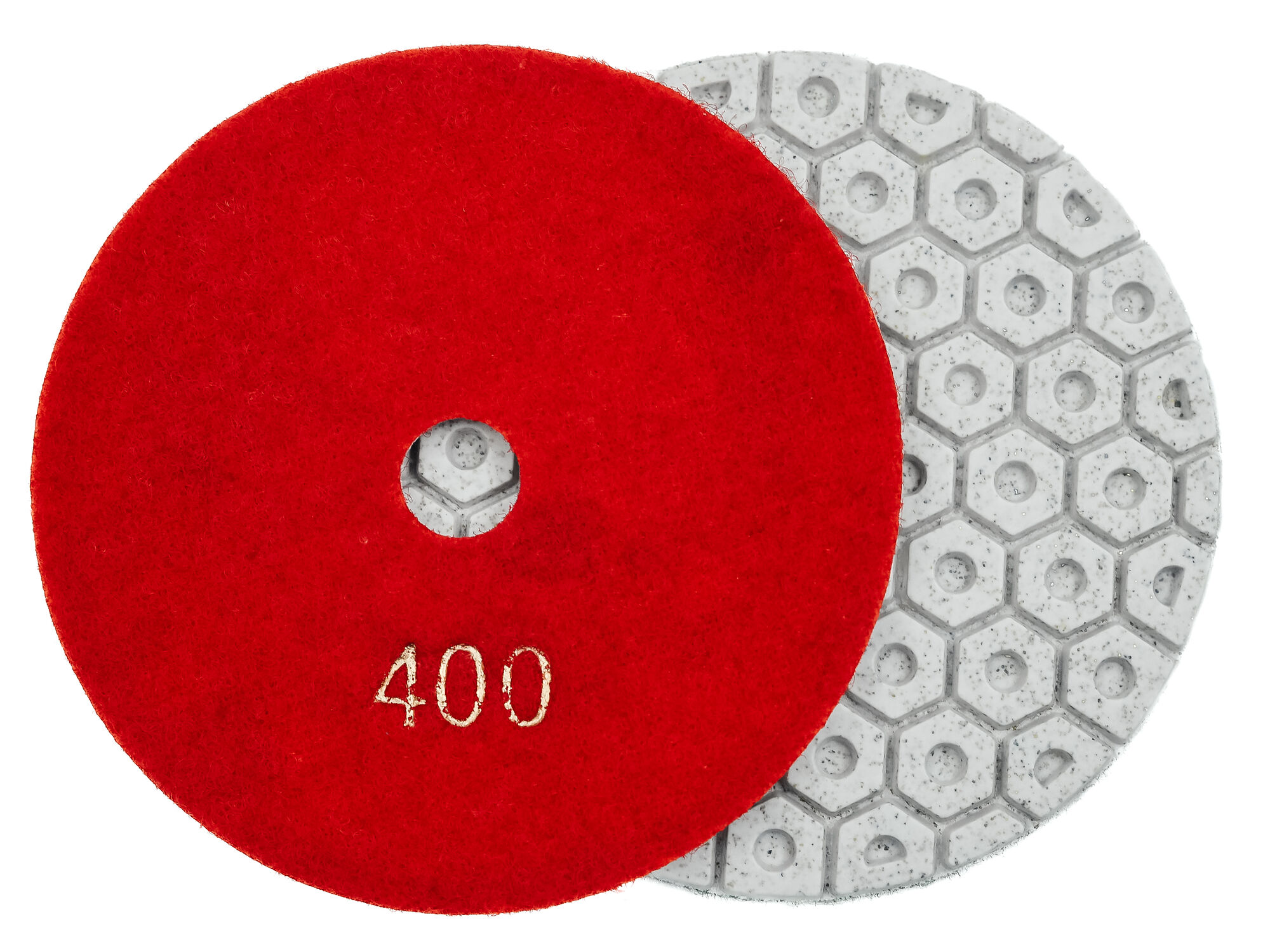 Алмазные гибкие диски "гайки" № 400 ф100, c водяным охлаждением 7 номеров, 1 шт