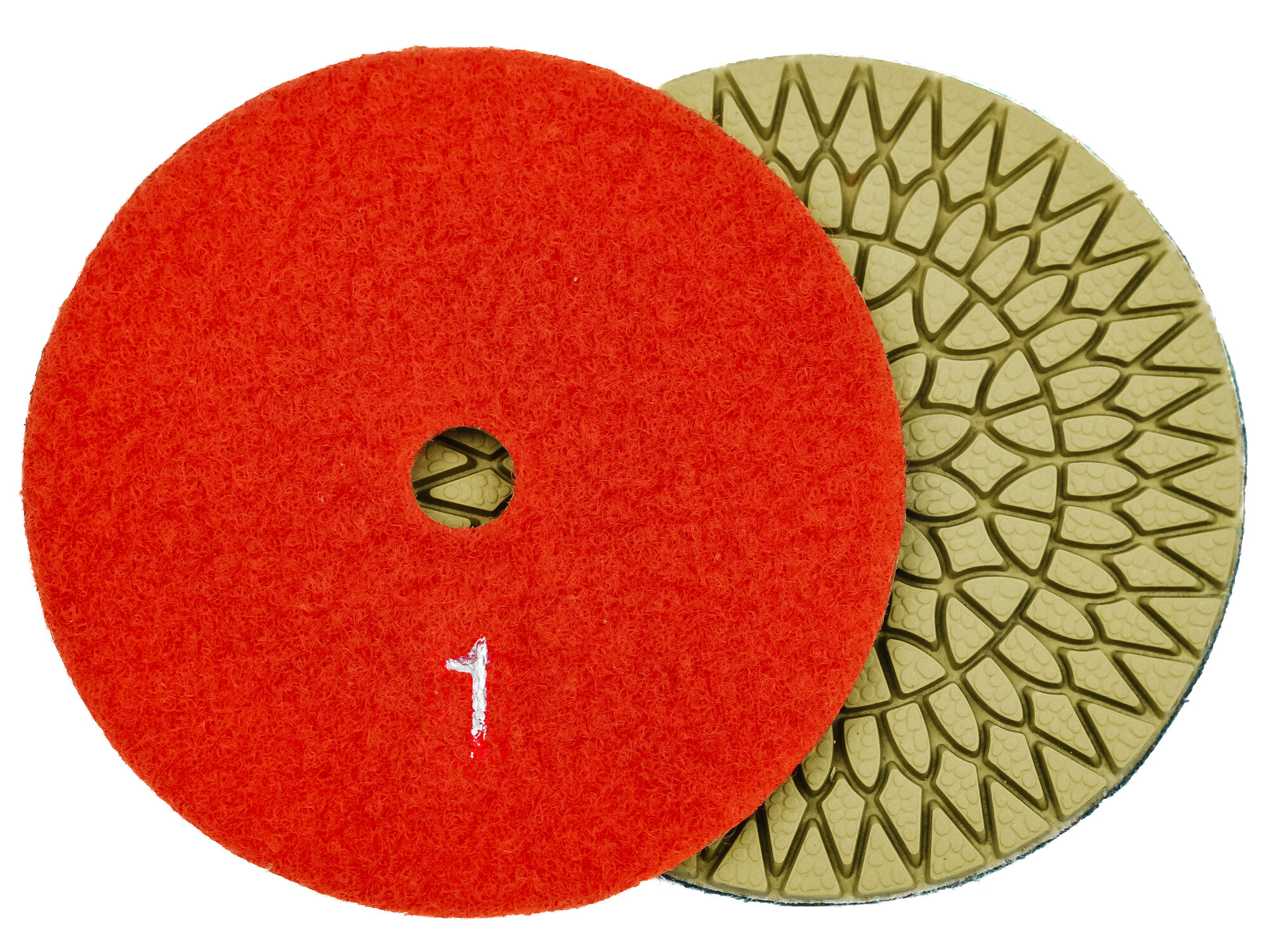 Алмазные гибкие диски № 1 "солнышко" 4 шага Ø 100 с водяным охлаждением 1 шт