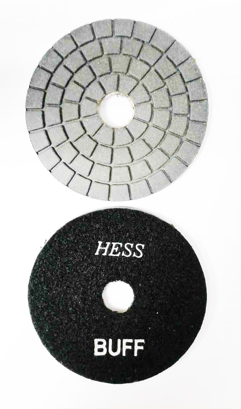 Алмазные гибкие диски БАФФ ф 100 "hess" черный с водяным охлаждением 1 шт