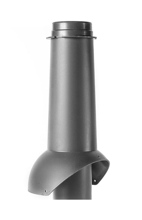 Выход канализации Pipe-VT IS 110/изол./500 Krovent цвет серый (RAL 7024)