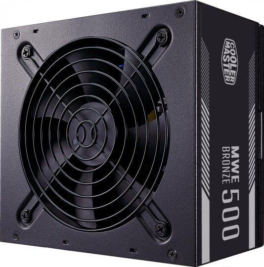 Блок питания Cooler Master ATX 500W MWE 500 Bronze V2 80+ bronze (24+4+4pin) APFC 120mm fan 6xSATA RTL