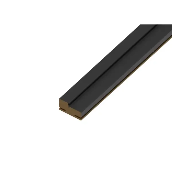 Комплект дверной коробки Классико телескопический 2070x70x32 мм HardFlex ламинация цвет черный (2.5шт.)