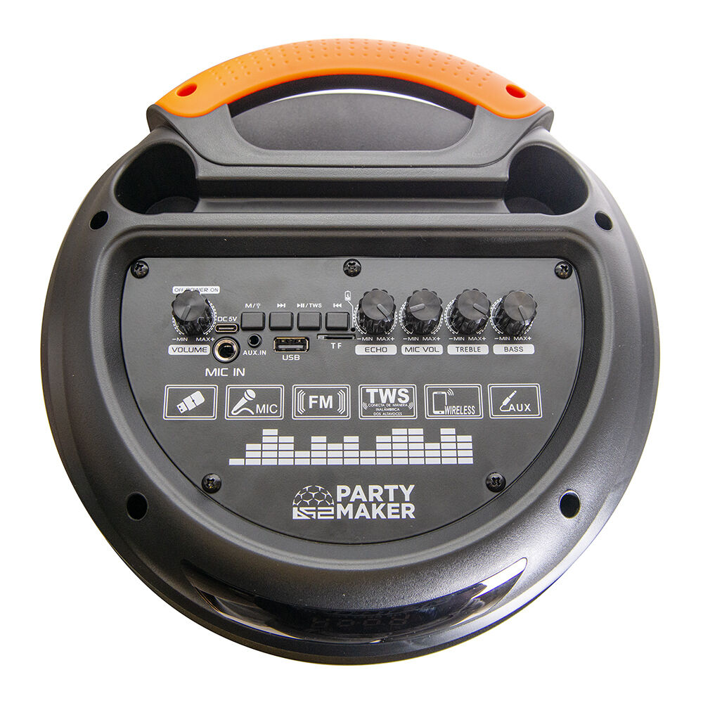 Музыкальный центр B52 Party maker, 60Вт (30Вт*2), АКБ 3600мАч,BT(до10м), USB, FM, беспроводной микрофон 5