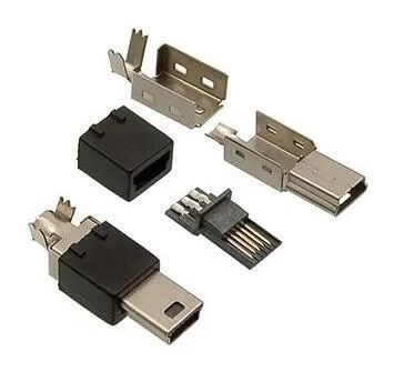 Штекер на кабель mini USB 5pin M-SP (собирается из 4-х частей) 2
