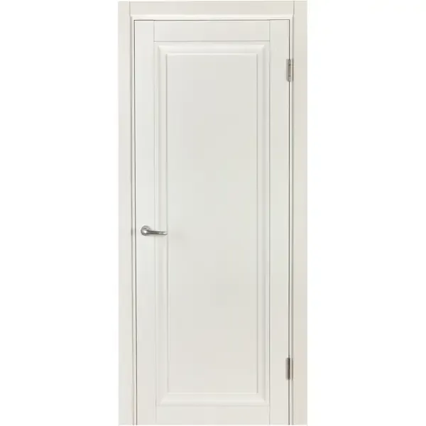 Дверь межкомнатная глухая Нобиле полипропилен ламинация цвет 70x200 см белый (с замком) МАРИО РИОЛИ